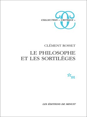 cover image of Le Philosophe et les sortilèges